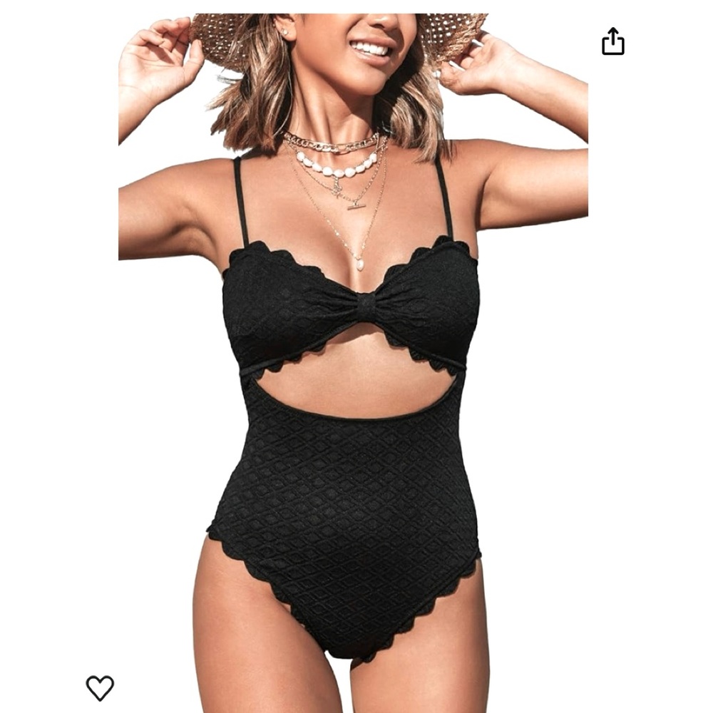 🌴Black one piece swimsuit